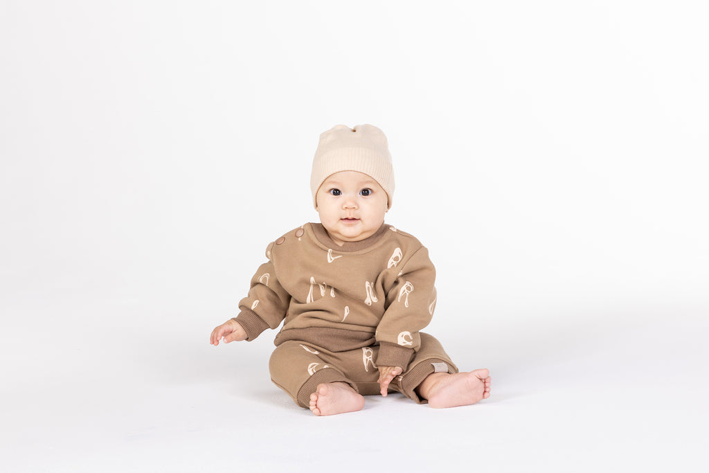 Baby Hi-Low Terry Sweatshirt - Brown