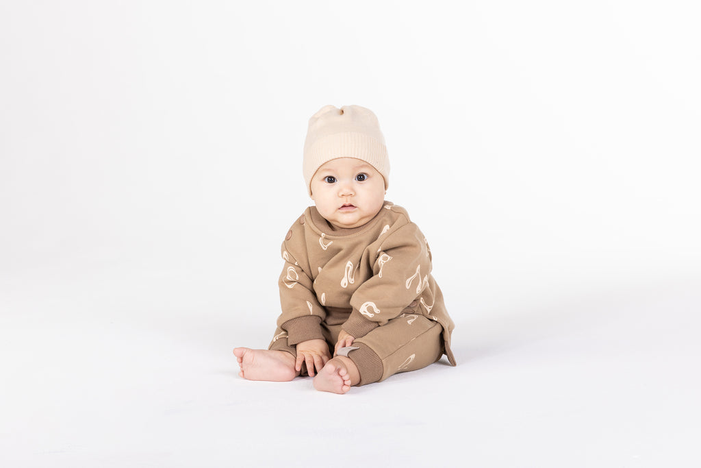 Baby Hi-Low Terry Sweatshirt - Brown