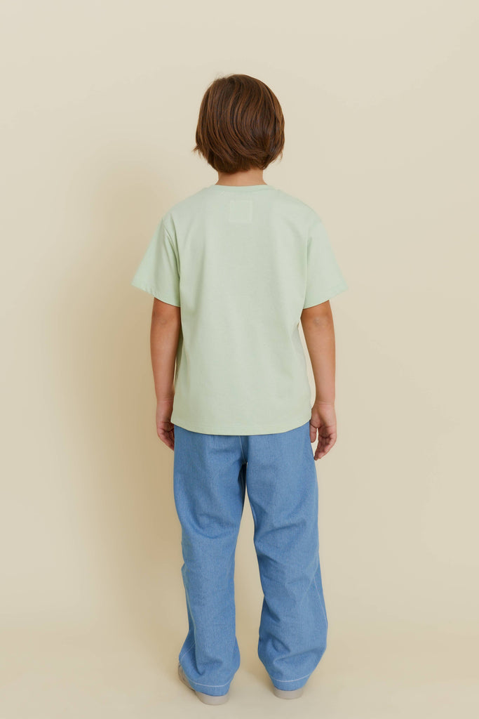 Kids Organic Cotton Potato Tee | Green