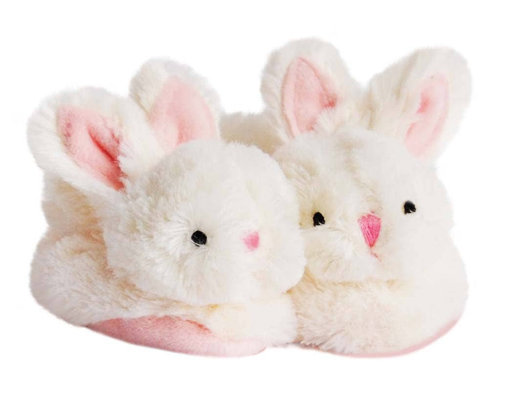 Bunny Booties with Rattle | Pink
