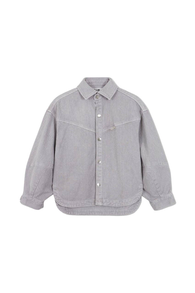 Kids Organic Cotton Denim Balloon Shirt | Harbor Mist