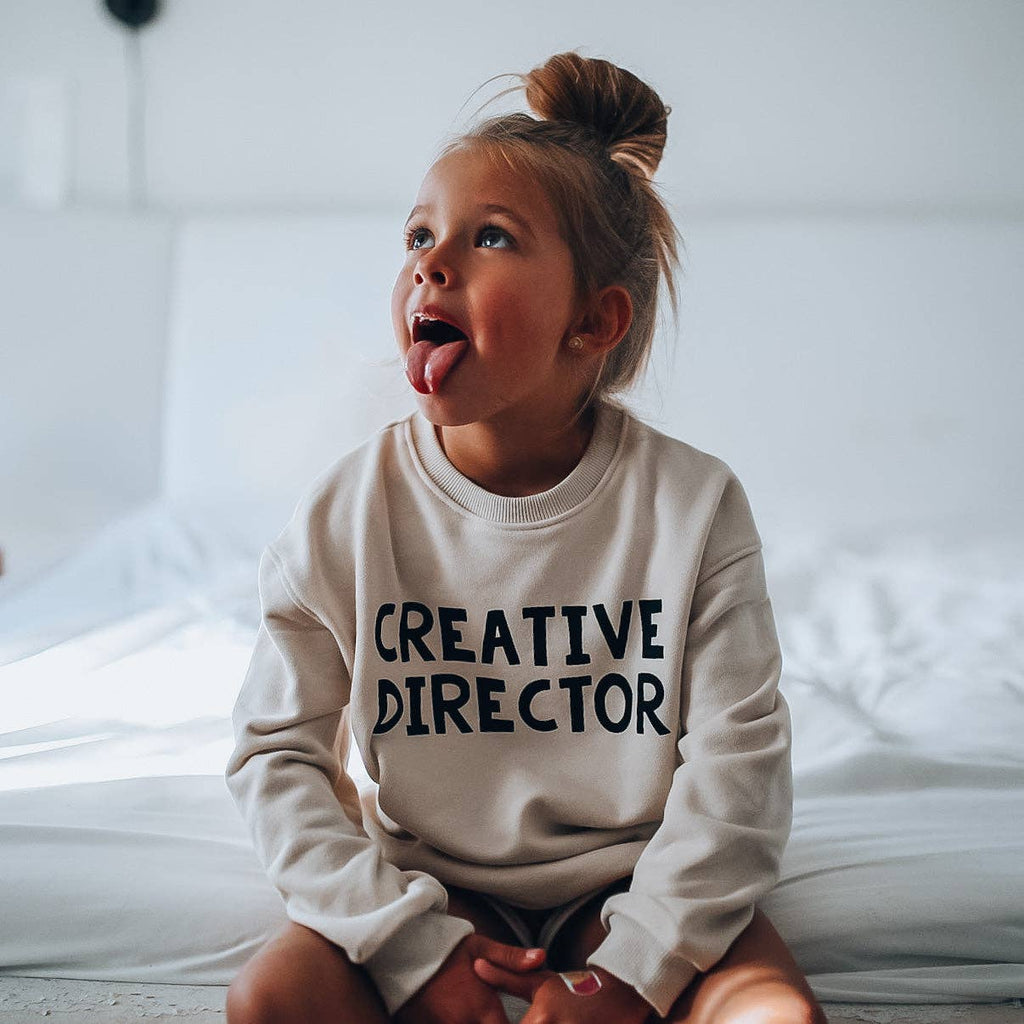 Kids Creative Director Pullover | Beige