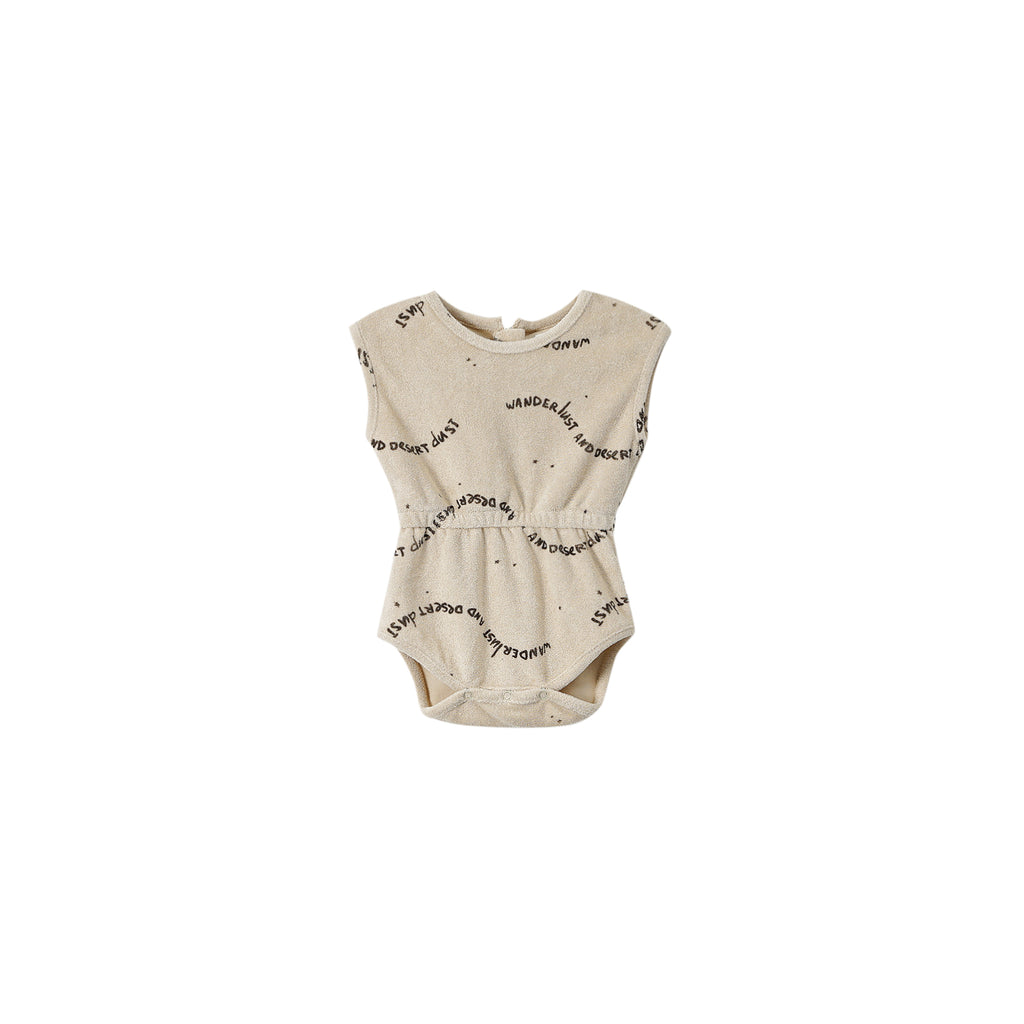 Baby Terry Romper - Sand | OM759