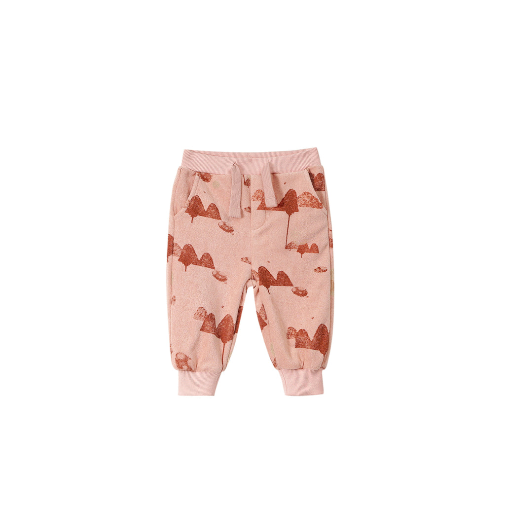 Baby Terry Joggers - Peach | OM762