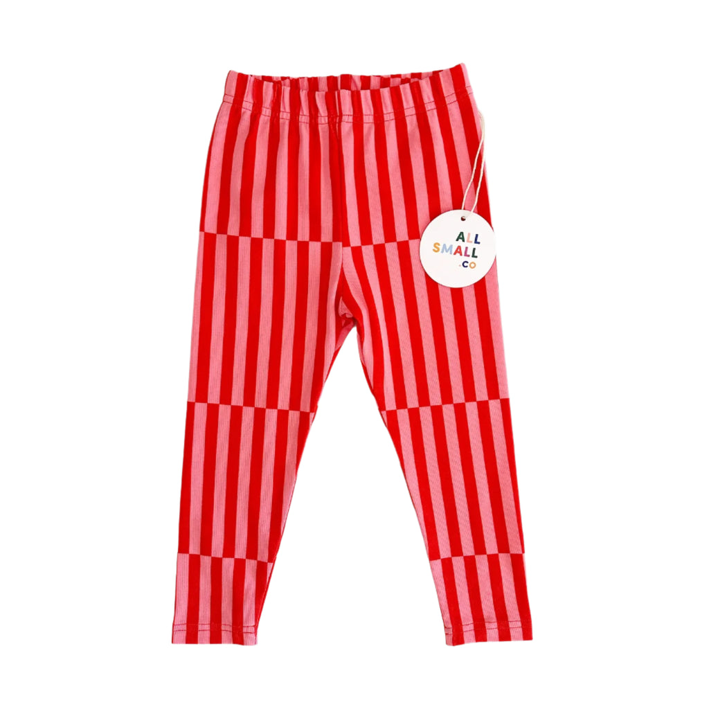 Kids Pocket Leggings | Red and Pink