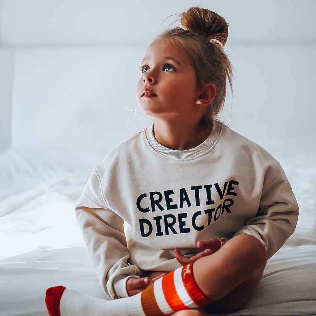 Kids Creative Director Pullover | Beige