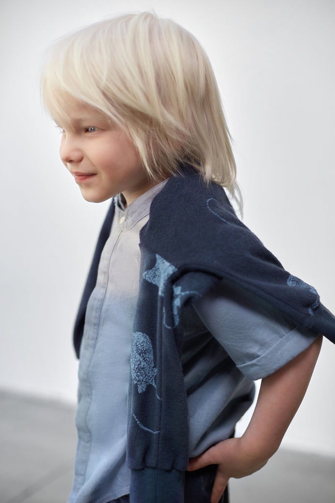 Denim Button Up Shirt | Light Blue OM588A