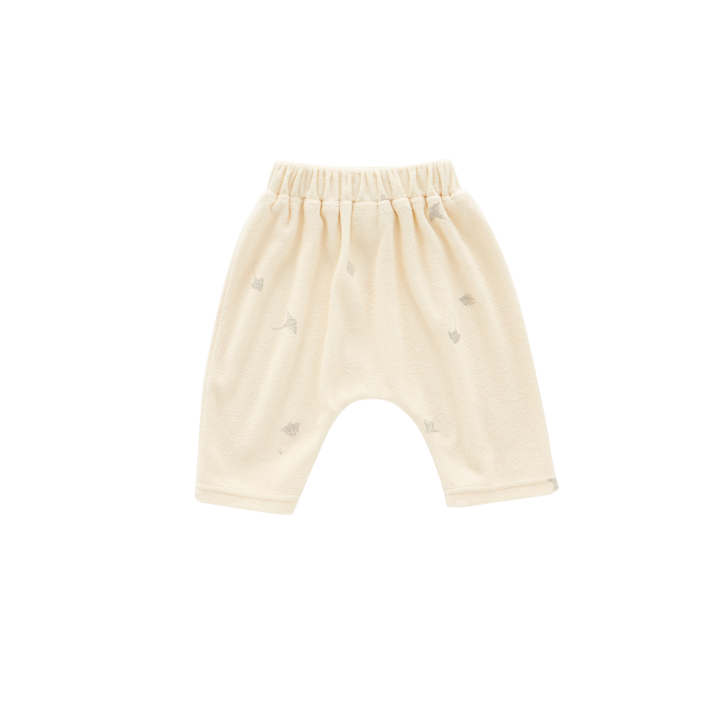 Baby Terry Harem Pants | Cream