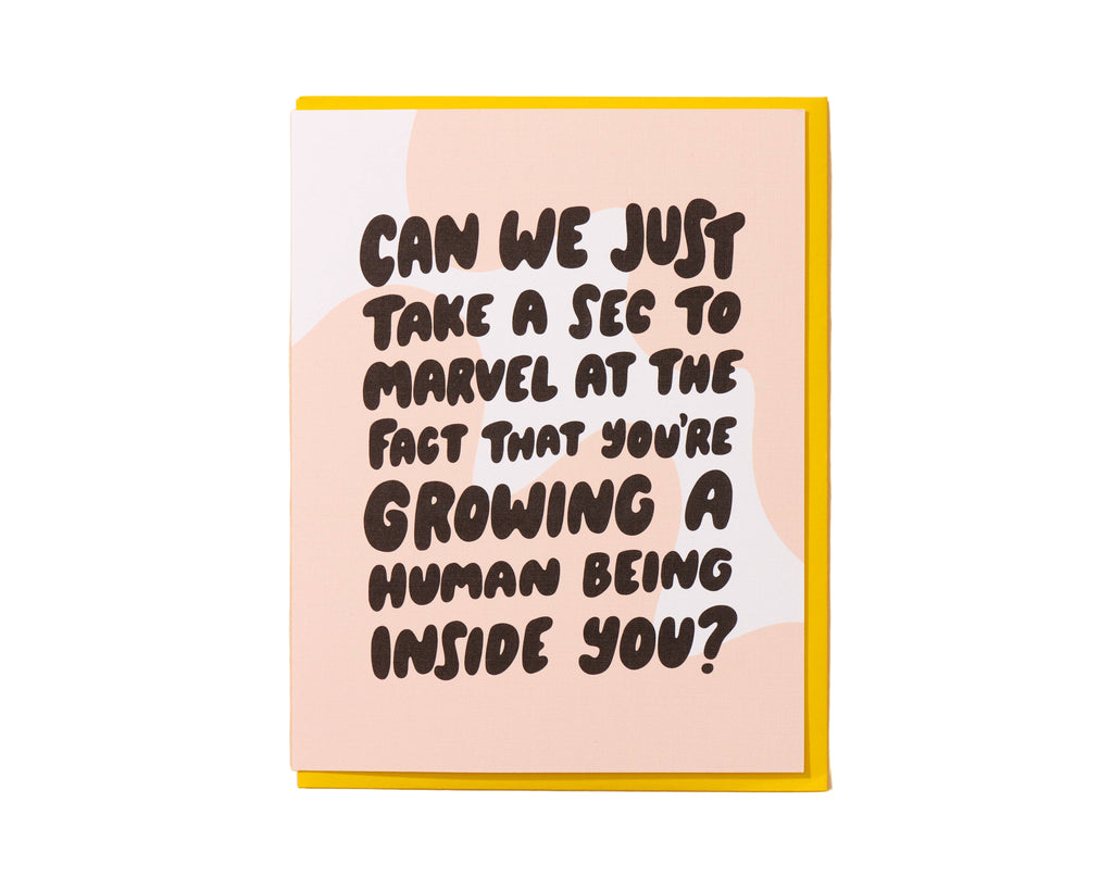 Take a Second To Marvel New Baby Pregnancy Card