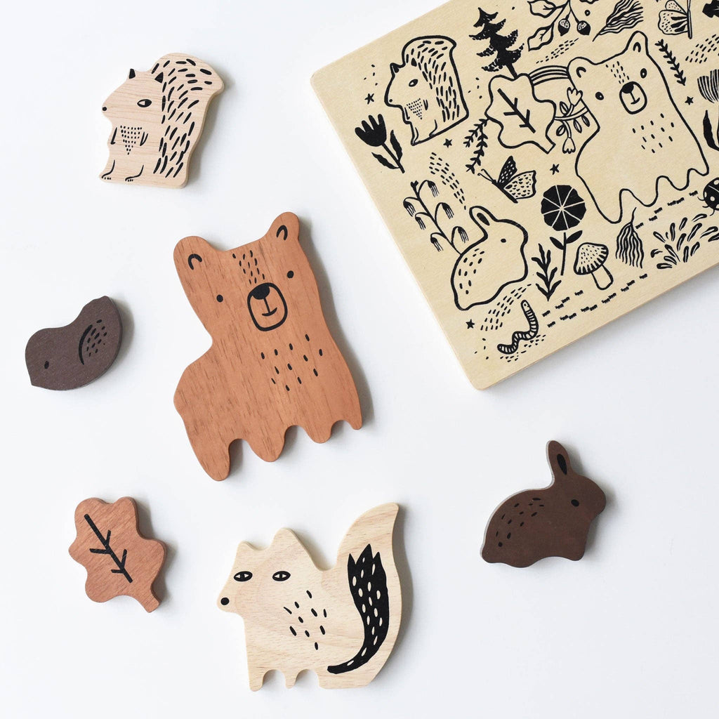 Wooden Tray Puzzle | Woodland Animals - 2nd Edition