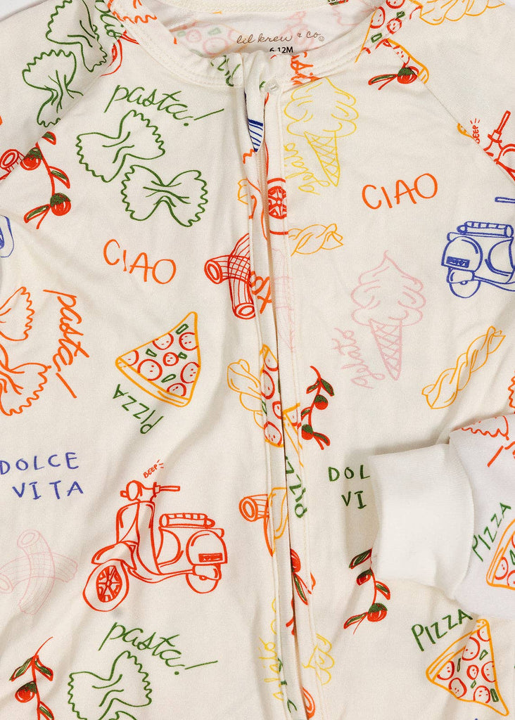 Baby Bamboo Zip PJs | Cream