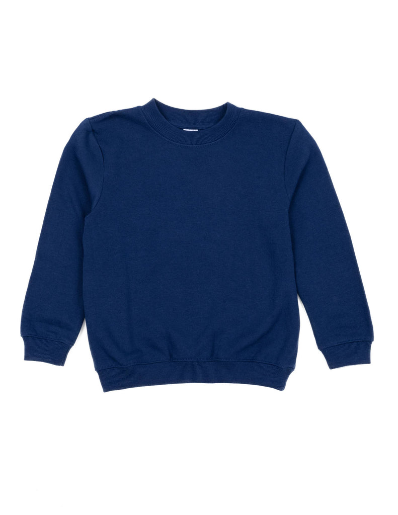 Kids Long Sleeve Sweatshirt Basics Back to School Kids | TRUE NAVY