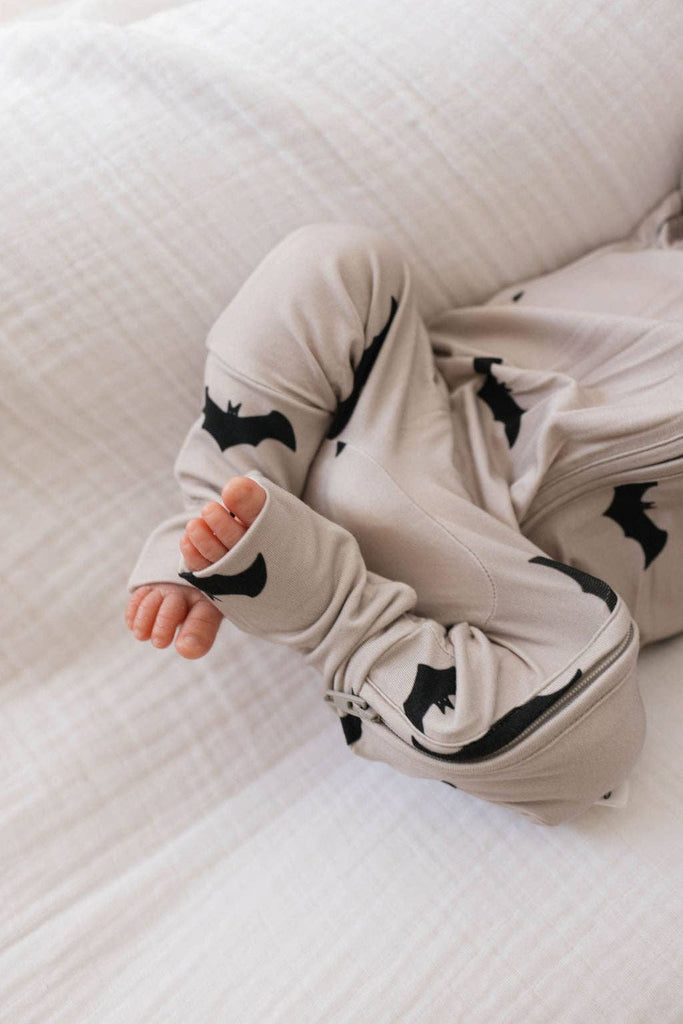 Baby Bamboo Zip Pajamas | It's Bats!