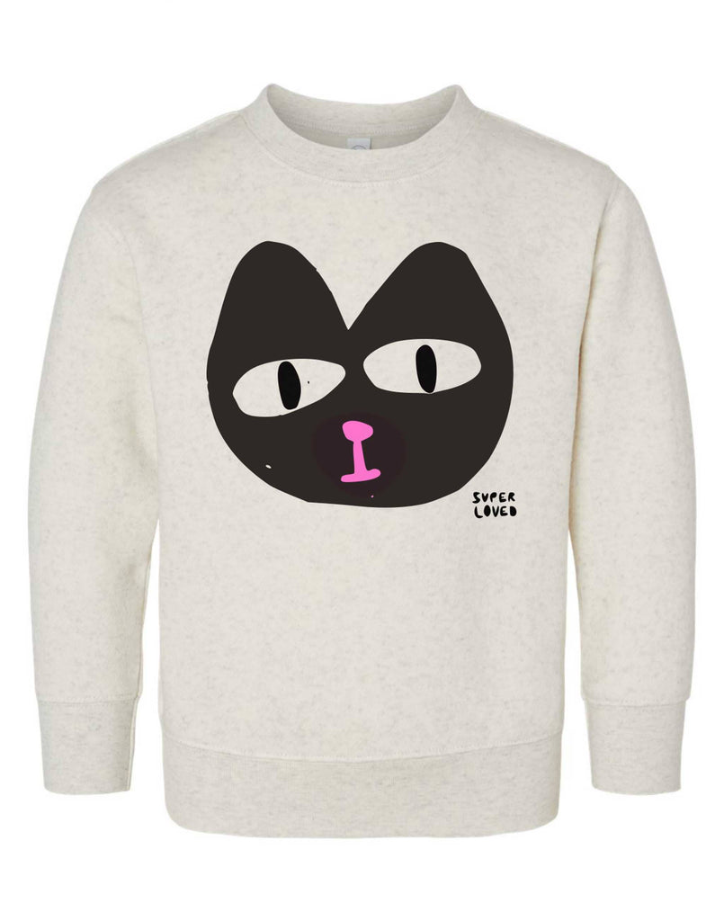 The Black Cat Kids Sweatshirt | White