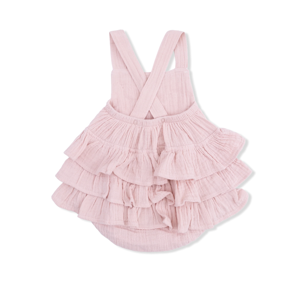 Baby Girl Ruffle Sunsuit | Pink