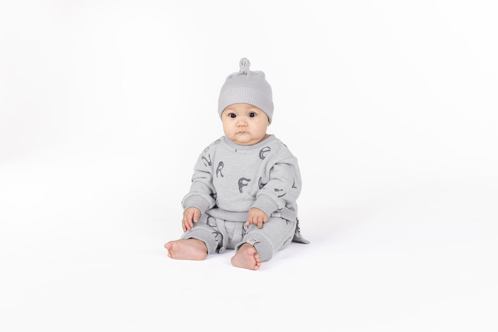 Baby Hi-Low Terry Sweatshirt - Light Grey l OM710