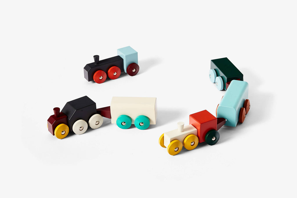Wooden Connecting Train Toy