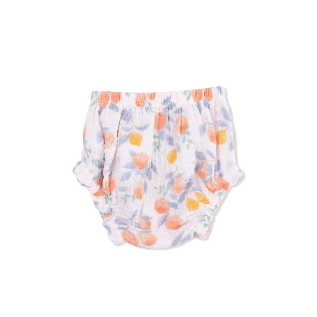 Baby Girl Doll Tunic and Bloomer Set | Citrus Floral