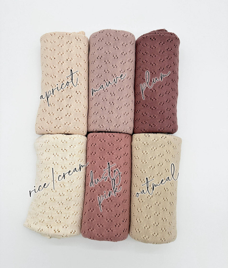 Grace Knitted Blanket | Rice