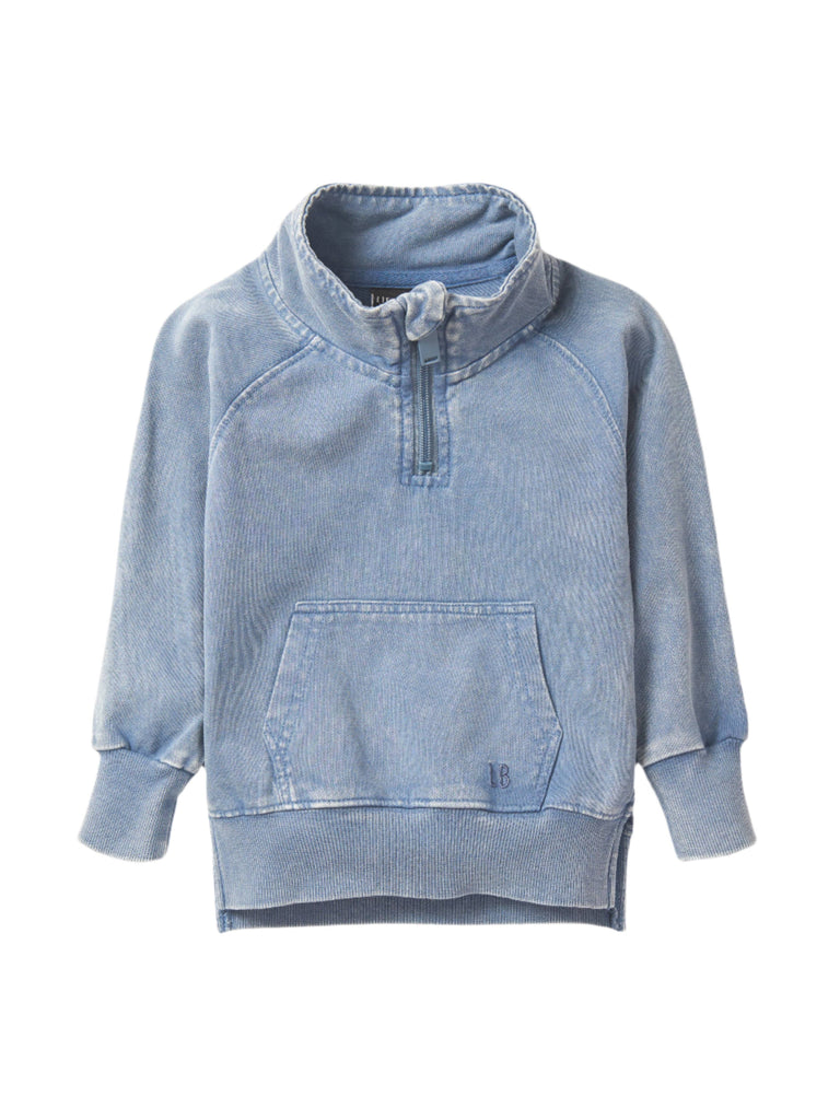 Quarter Zip Pullover | Navy Wash