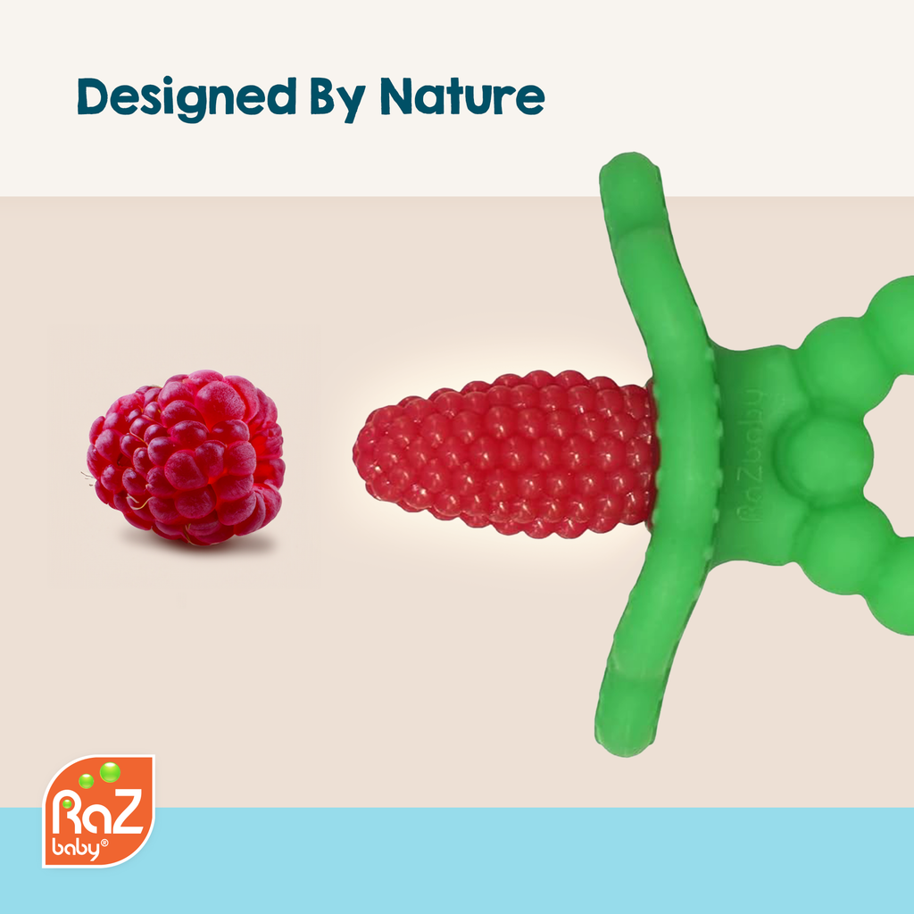RaZberry Silicone Teether Plus | Pink
