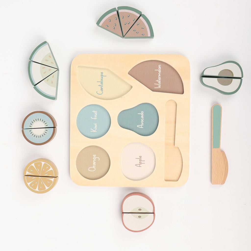 Wooden Fruit Cutting Puzzle