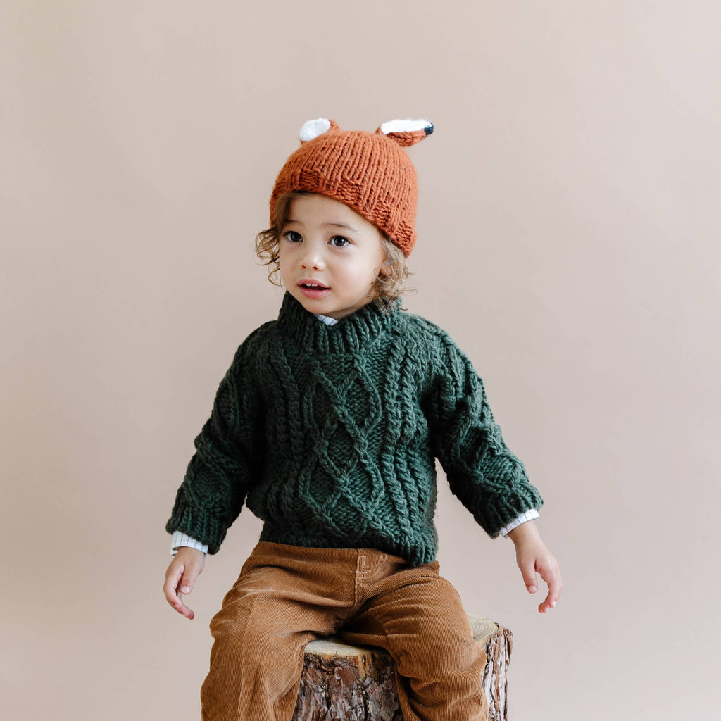 Baby Fox Knitted Hat | Cinnamon