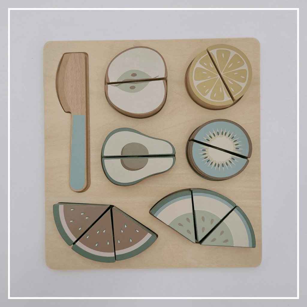Wooden Fruit Cutting Puzzle