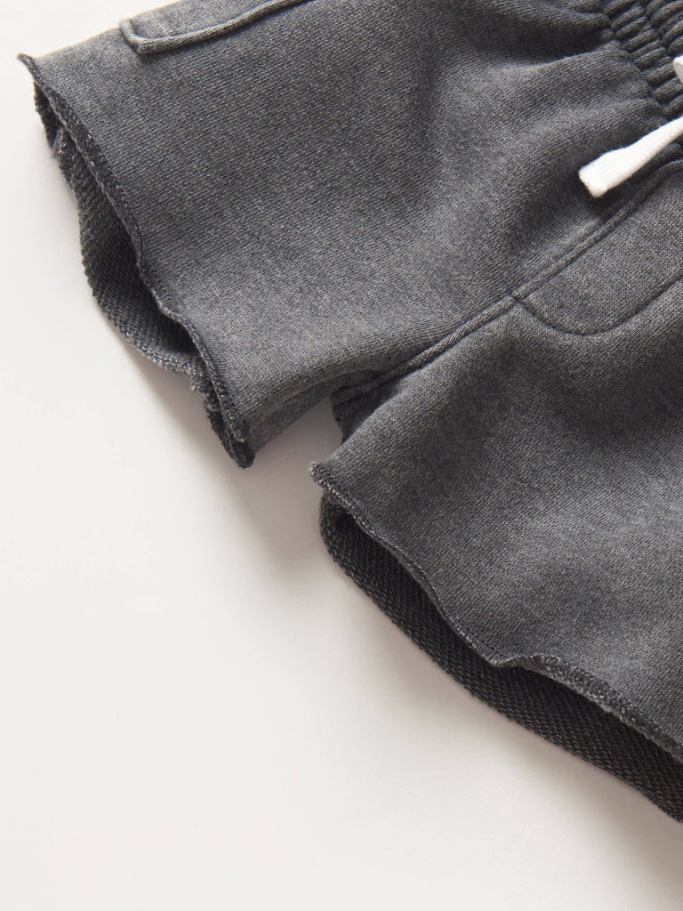 Raw Edge Cargo Short | Charcoal Wash