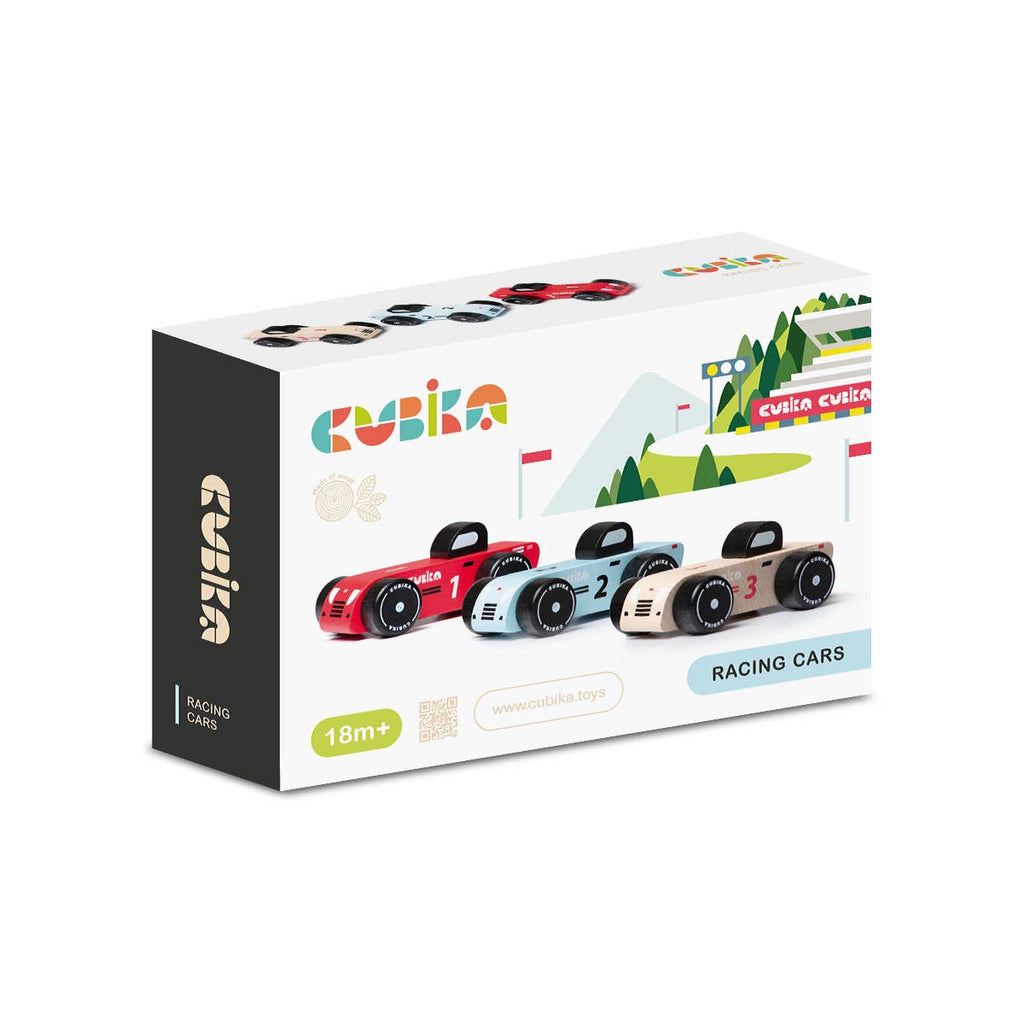 Wooden Vehicle Racing Cars Set