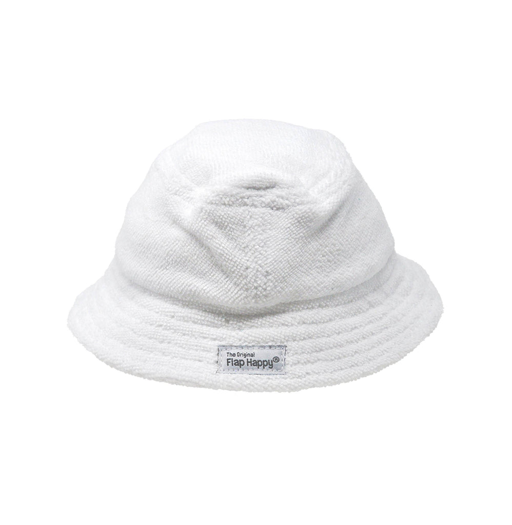 Baby & Kids Terry Beach Bucket Hat UPF 50 | White