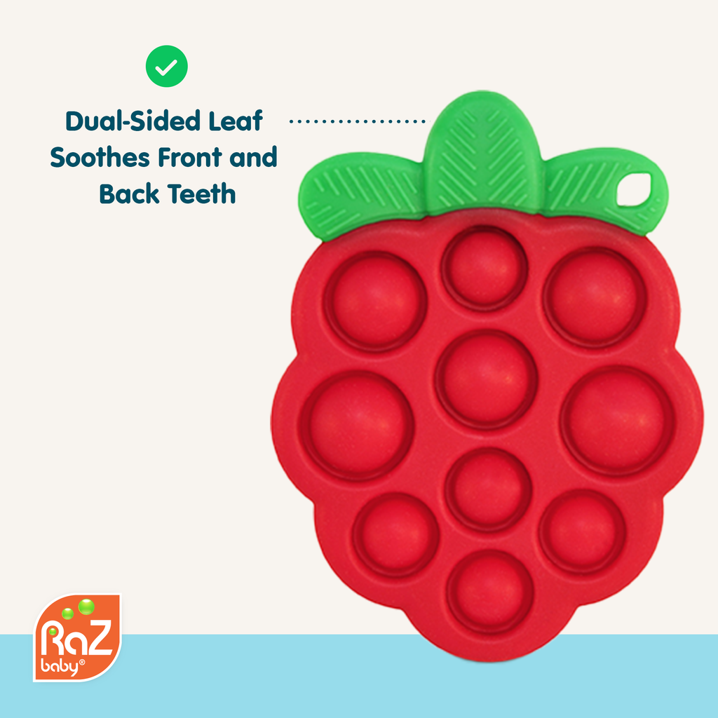 RaZberry Pop Silicone Teether Sensory Toy