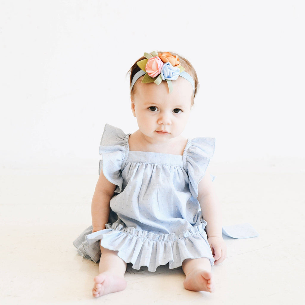 Baby & Girls Tenley Dress| Light Blue
