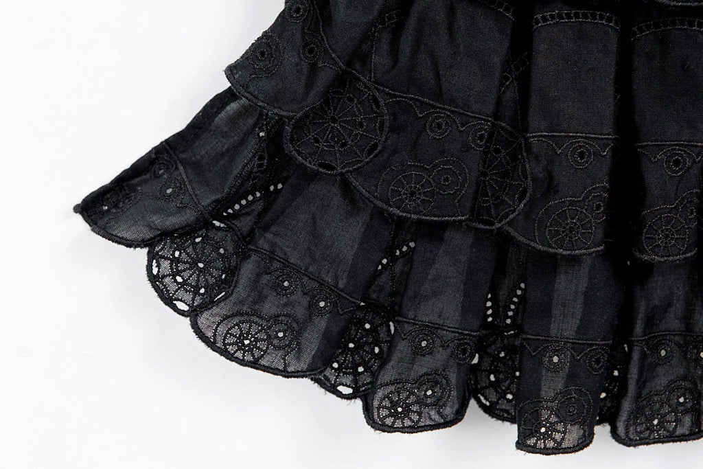 Baby and Toddler Steampunk Lace Bib | Black