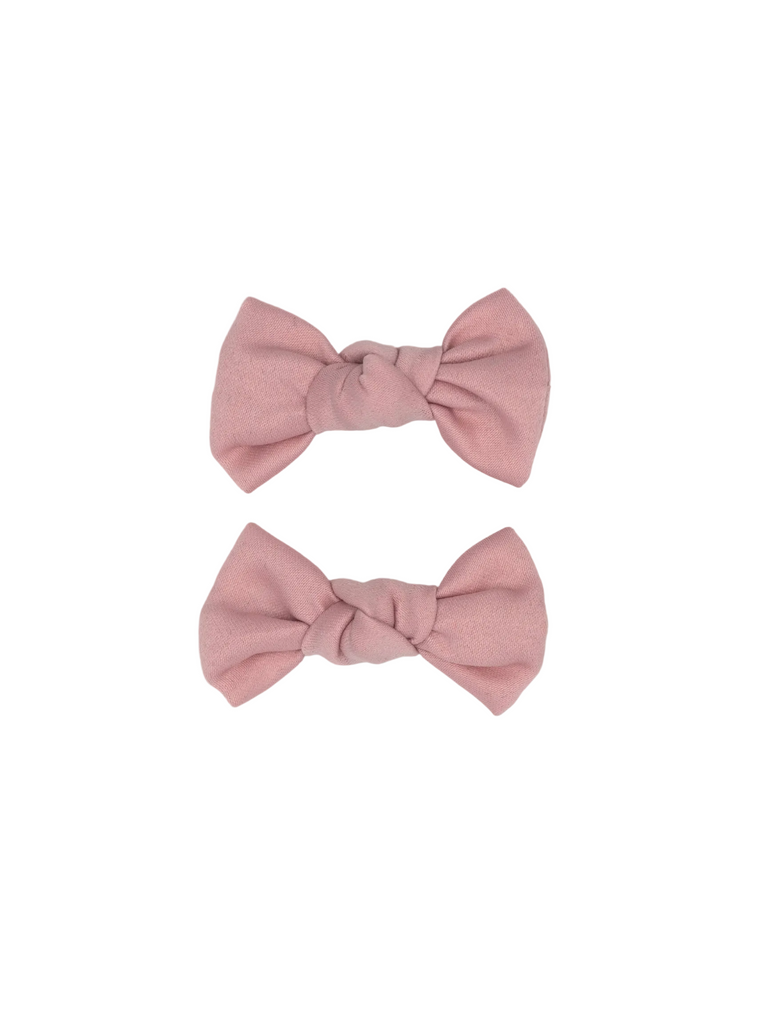 Girls Knotted Mini Bows | Pink