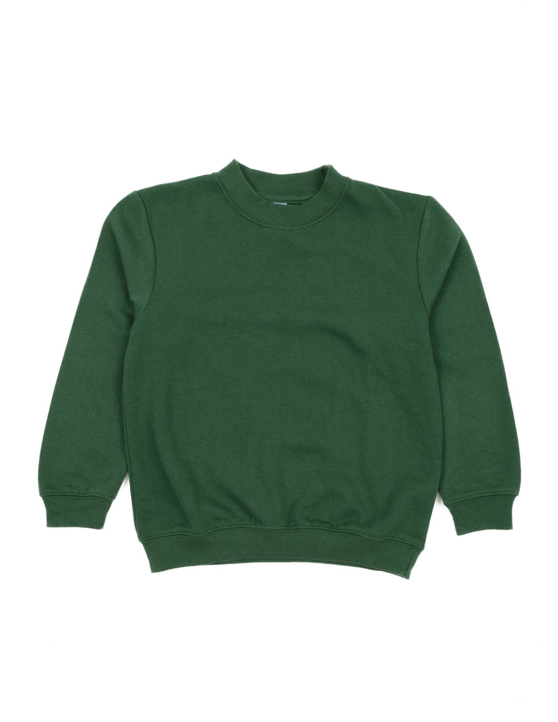 Kids Long Sleeve Sweatshirt Basics Back to School Kids | UNIFORM GREEN