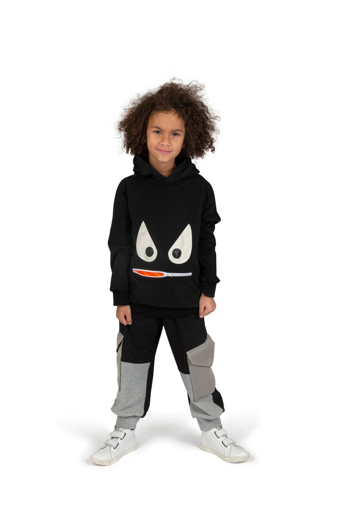 Dark Dean Kids Hoodie | Black