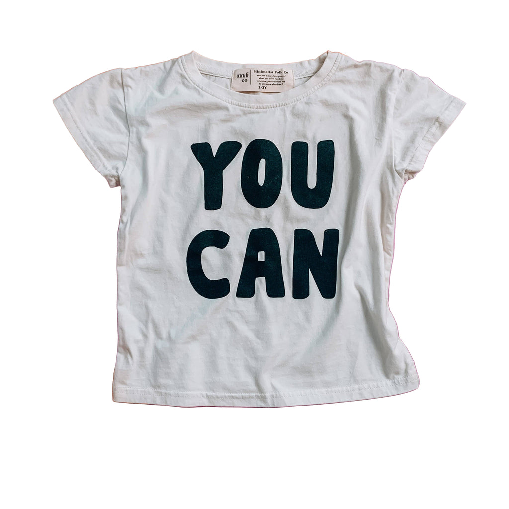 Kids You Can T-Shirt | White