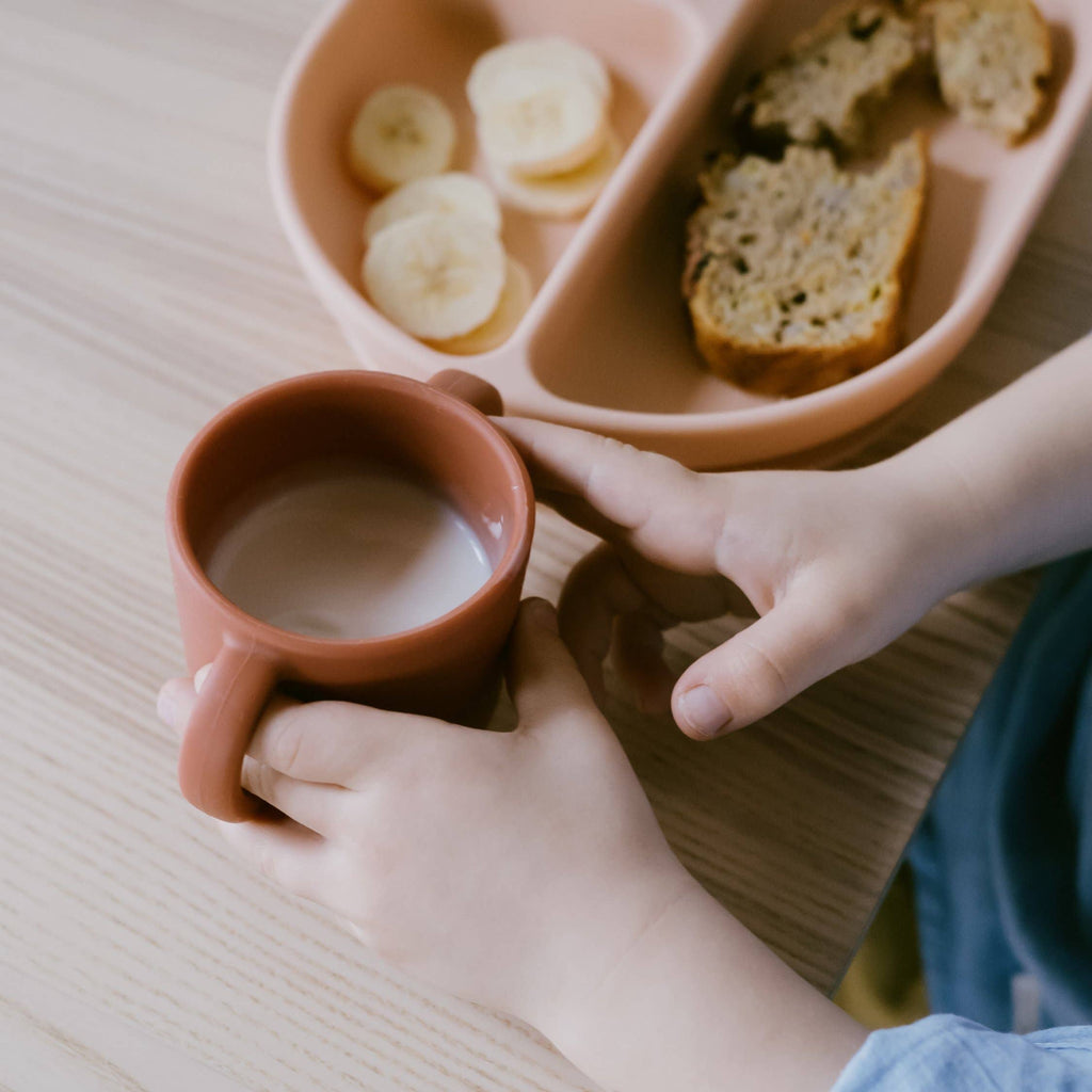 Silicone Training Cup Set - Blush / Terracotta