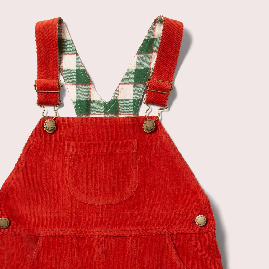 Baby and Toddler Corduroy Pinafore Dress | Red