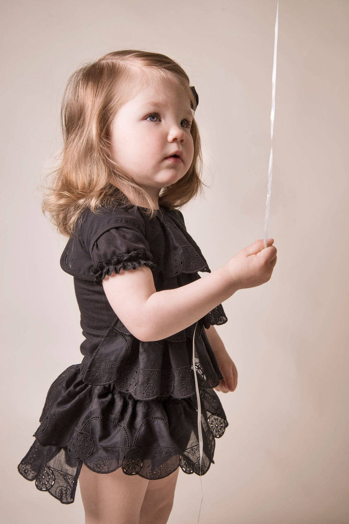 Baby and Toddler Steampunk Lace Bib | Black