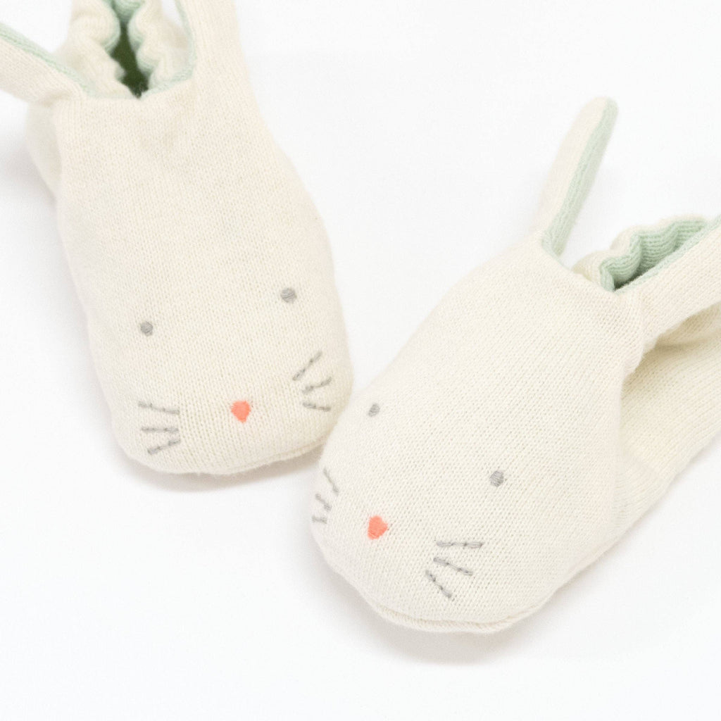 Baby Bunny Booties | Mint
