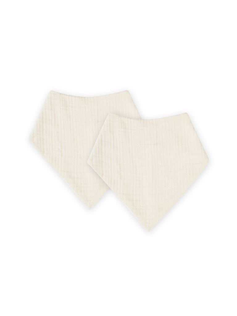 Organic Baby Muslin Bib Set (2-pack) - Natural