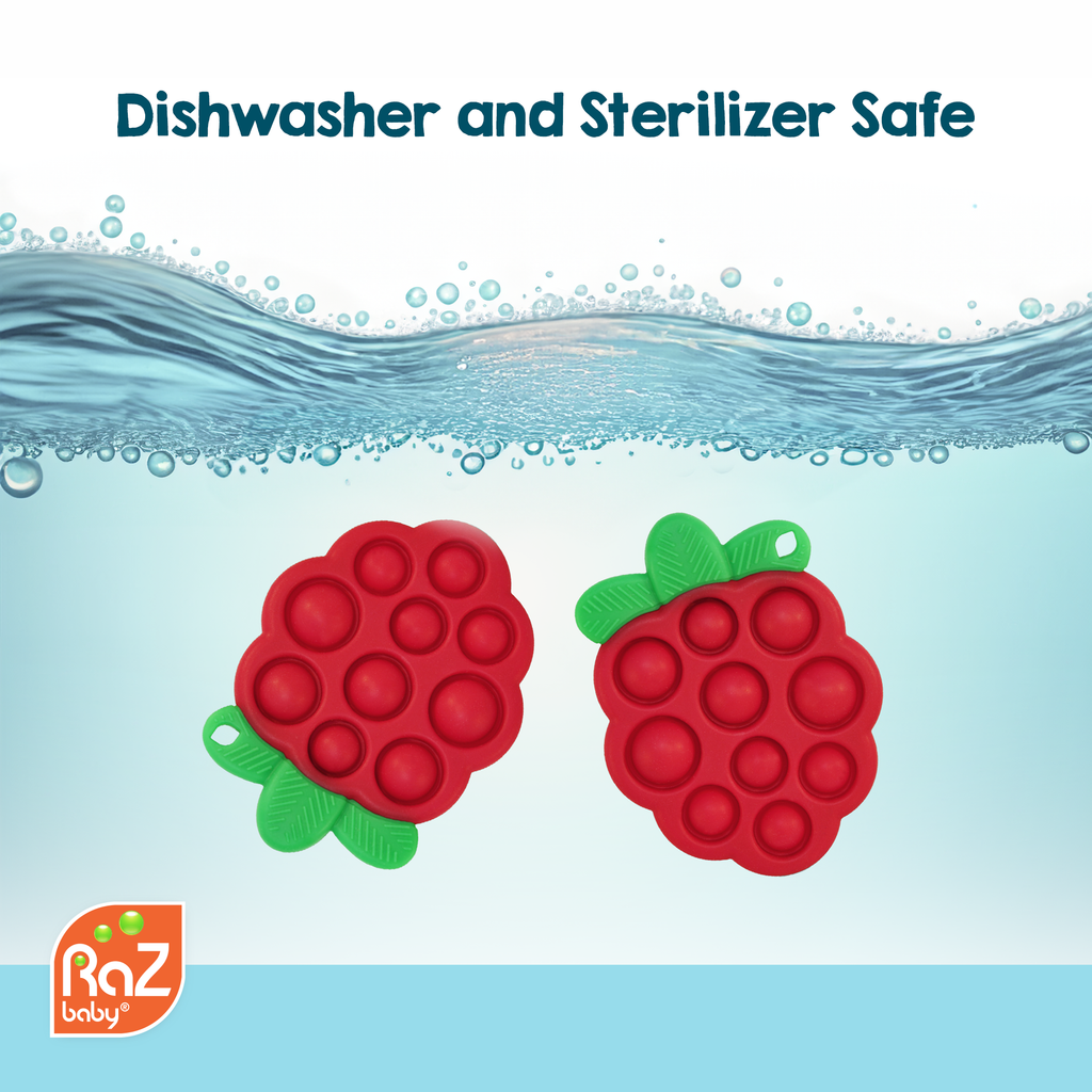 RaZberry Pop Silicone Teether Sensory Toy
