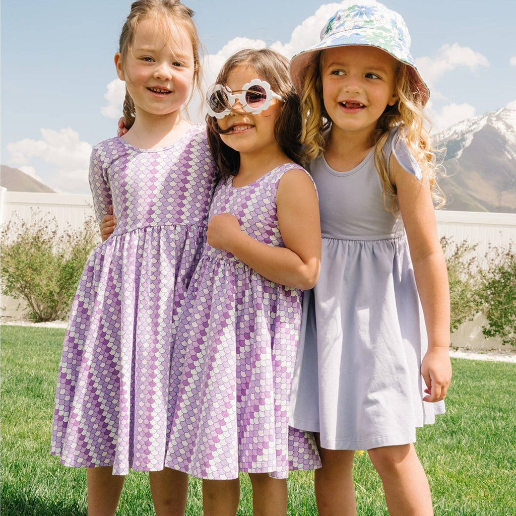 Girls Bow Tank Ballet Dress | Periwinkle
