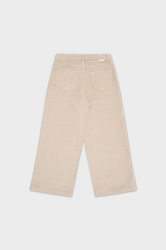 Kids Corduroy Wide Leg Pant | Beige