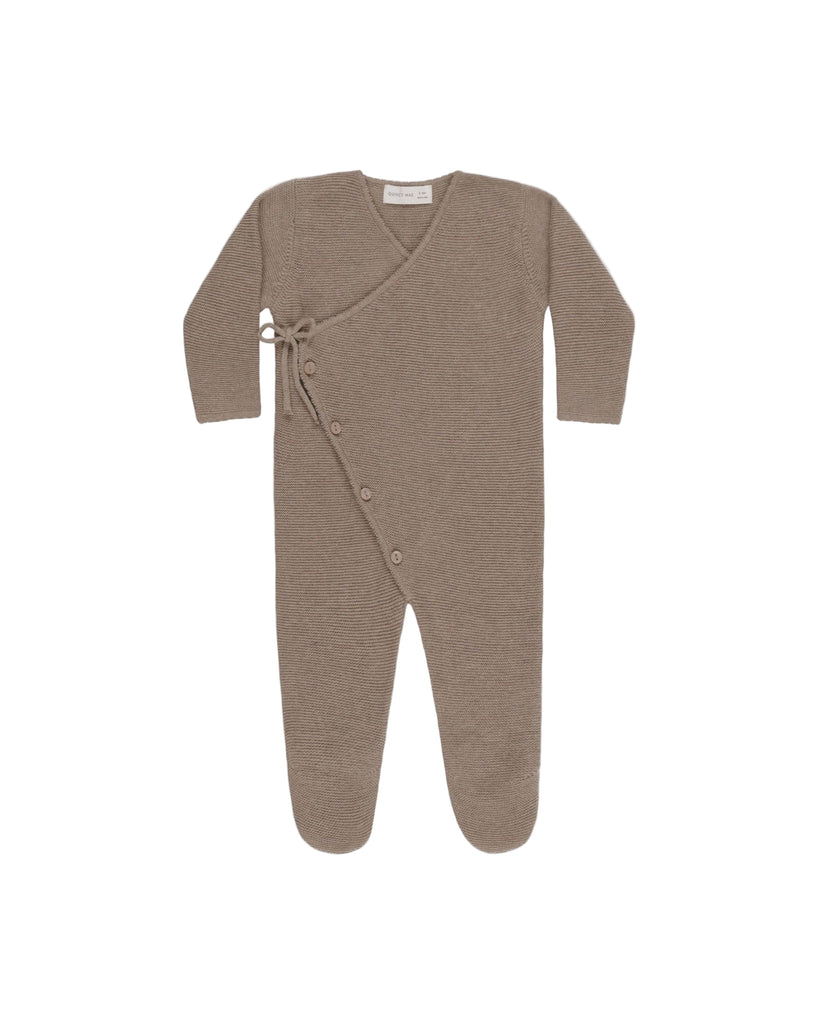 Baby Wrap Knit Footie | Brown