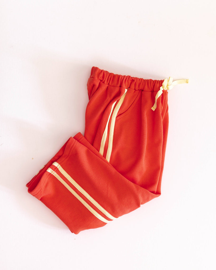 Kids Crosswalk Trackies | Red