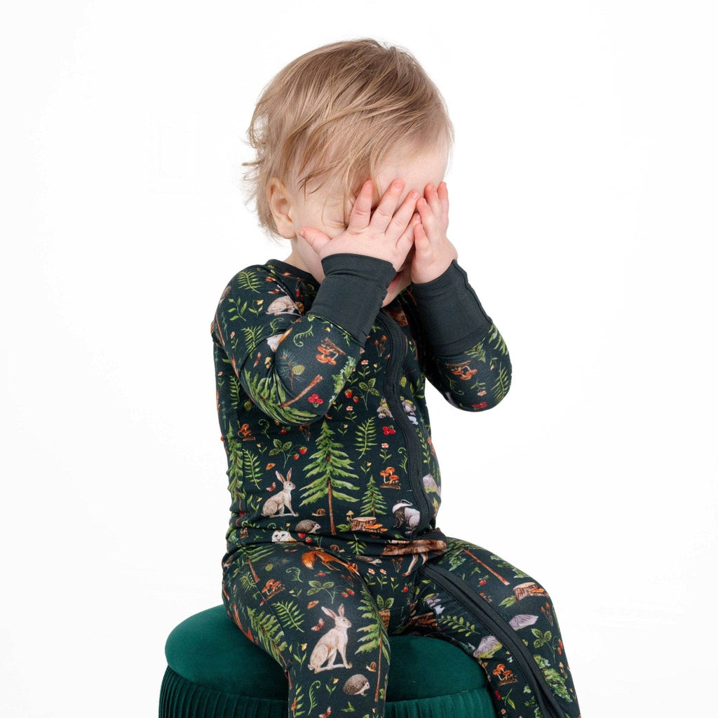 Baby Wood You Be My Friend Romper | Black