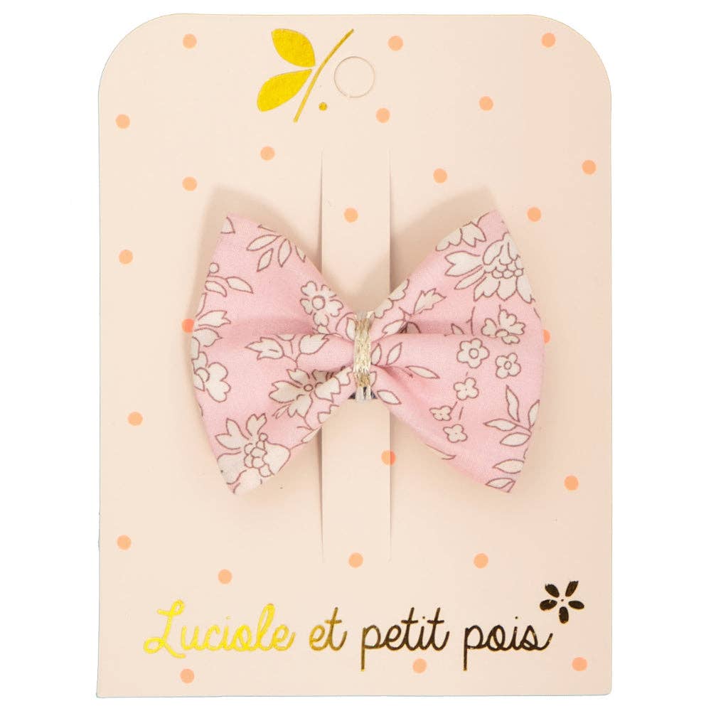 Ribbon bow clip | Liberty Capel pink
